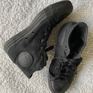 All Black Women’s Converse